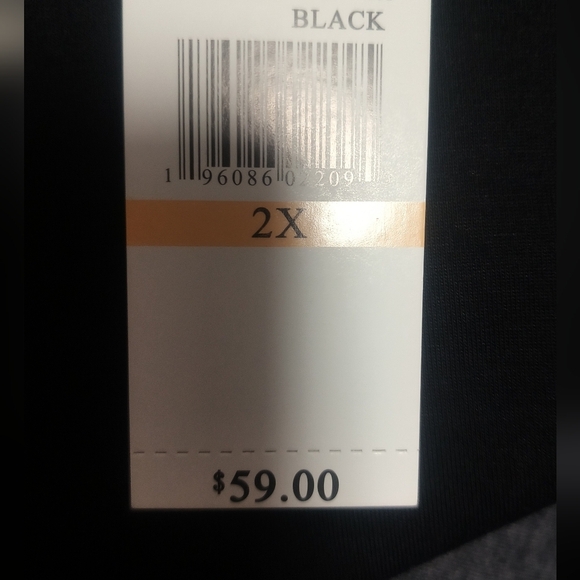 New Black A-Line Dress / Size 2X - Picture 5 of 8